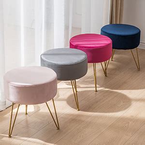 Amazon IBUYKE Ottoman Chair Stool Upholstered Footrest Stool