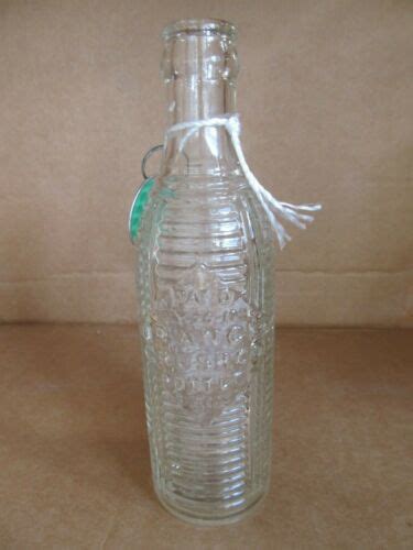 Vintage Orange Crush 6oz Soda Clear Ribbed Glass Bottle Pat 1920 Ebay