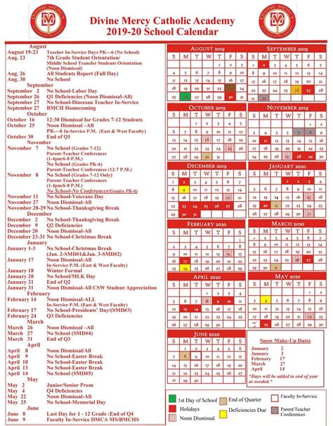 Virginia Tech Academic Calendar 2020 20 Month Calendar Printable