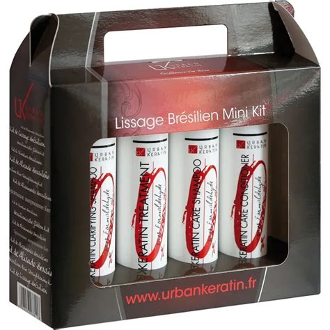 Lissage brésilien mini kit 4 100ml urban keratin