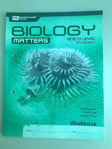 Biology Matters Gce O Level 2nd Edition Workbook Hobbies And Toys Books