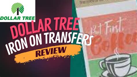 Dollar Tree Iron On Transfer Review Youtube