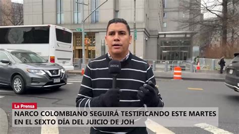 Narco Colombiano Seguirá Testificando Este Martes En El Sexto Día Del