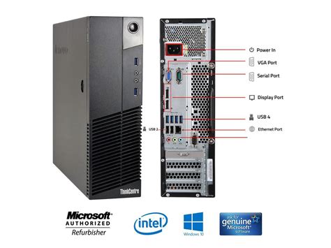 Refurbished: Lenovo ThinkCentre M83 SFF Computer PC i5 4570 3.2Ghz 16GB ...