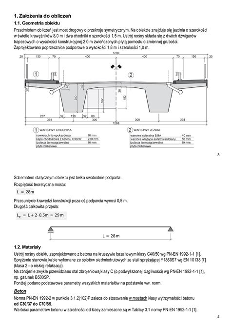 Mosty Betonowe Przyk Ad Oblicze Konstrukcje Budowlane Studocu