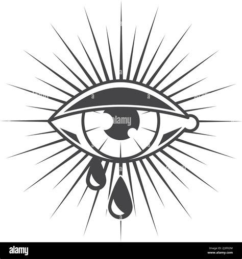 Tattoo Crying Eye Stock Vector Image And Art Alamy