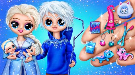 Elsa And Jack Frost Growing Up 22 Frozen DIYs For LOL YouTube