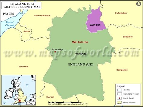 Wiltshire County Map | Map of Wiltshire County