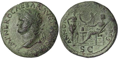 NumisBids V L Nummus Floor Auction 20 Lot 191 Empire Nero 54 68