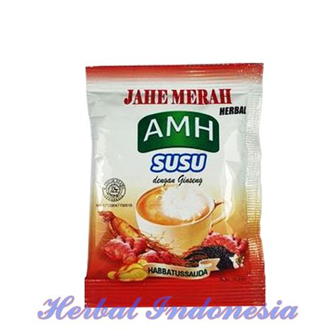 Jual Jahe Merah Amh Amanah Plus Susu Dengan Ginseng Dan Habbatussauda