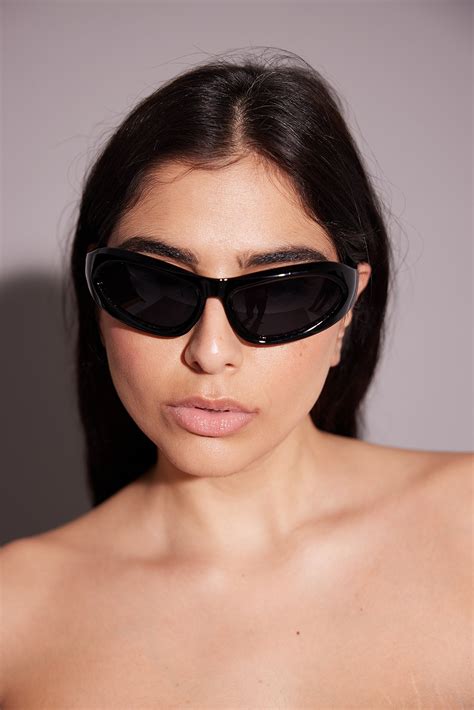 Wrap Around Racer Sunglasses Black Na Kd