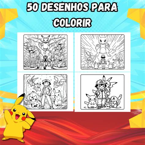 Livro De Colorir Pokemon - Livro de Colorir Pokemon - Vision Art