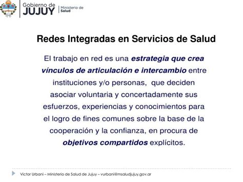 Ppt “redes Integradas De Servicios De Salud Bajo La Perspectiva De