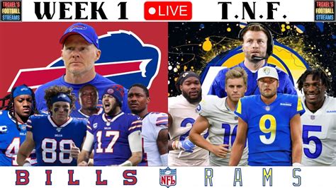 Buffalo Bills Vs Los Angeles Rams TNF Week 1 Live NFL Game YouTube