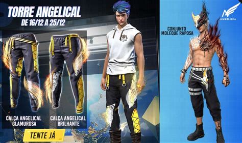 Free Fire coleção nova calça angelical é lançada como pegar