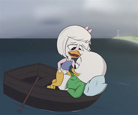 Rule 34 Anthro Anthro Only Boat Disney Ducktales Ducktales 2017 Foggy Background Louie Duck