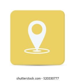 Checkmark Icon Approvement Concept Geolocation Map Stock Illustration