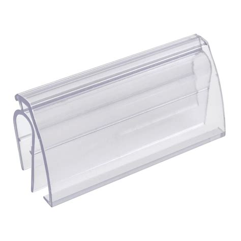 Kost Klip Clear Plastic Snap On Covered Face Label Holder For Wire