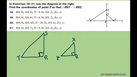 Given Coordinates Of Two Triangles Find The Coordinate To Make