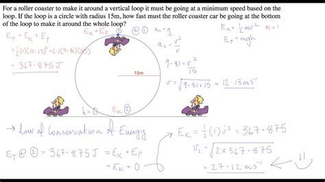 Physics Kinetic And Potential Energy In A Rollercoaster YouTube