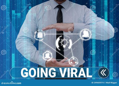 Conceptual Display Going Viral Internet Concept Image Video Or Link