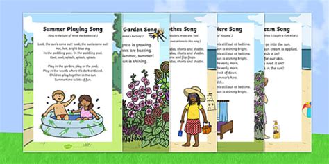 Summer Rhymes for Children | Easy to Print | Twinkl - Twinkl