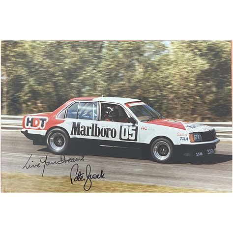 V8 Supercars Peter Brock Signed And Framed 8x12 Photo Display