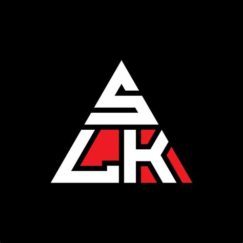 Diseño De Logotipo De Letra De Triángulo Slk Con Forma De Triángulo