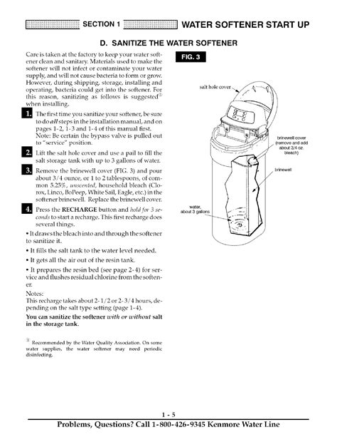 Kenmore Water Softener Manual 420