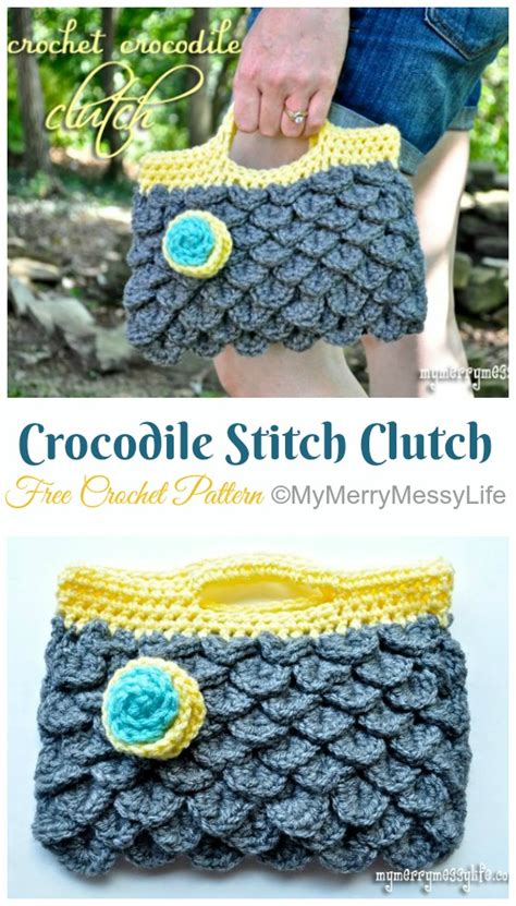 Crochet Clutch Bag And Purse Free Patterns Instructions