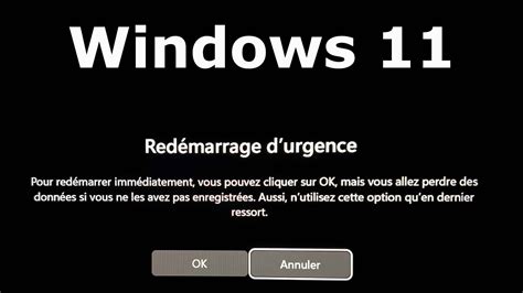 Windows 11 Cest Quoi Le Redémarrage Durgence Et Comment Le Lancer