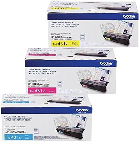 Brother Mfc L Cdw Tn Standard Yield Toner Cartridge Set Colors