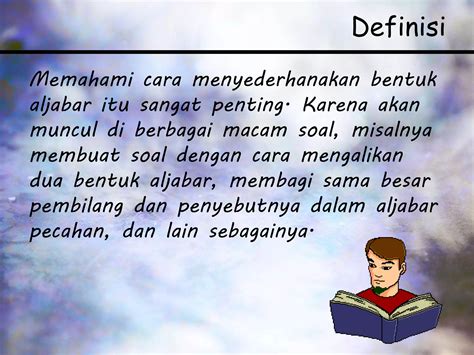 Menyederhanakan Bentuk Aljabar Pptx