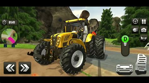 Heavy Tractor Trolley Cargo Simulator 3D Farming Tractor Drive