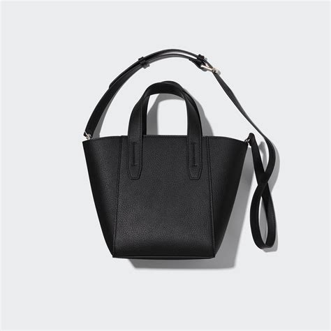 Faux Leather 2 Way Wide Tote Bag UNIQLO US