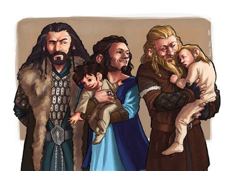 Thorin His Sister Dis Her Husband And Fili And Kili The Hobbit