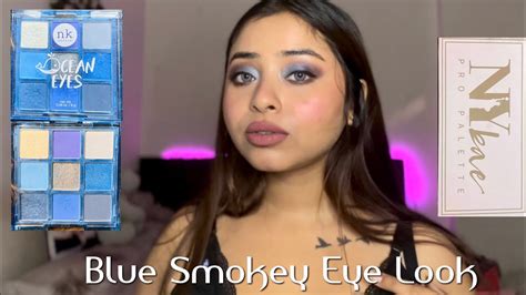 Blue Smokey Eyes Tutorial For Beginners Smokey Eyes Ft Nicka K