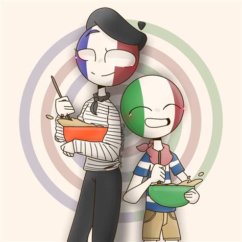 Brothers Countryhumans Italy Italia Countryhumans France Arte Italia