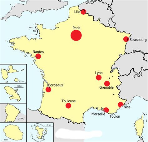 Les Grandes Villes De France Carte Altoservices