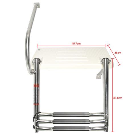 Yaemarine 3 Step Boat Out Board Swim Ladder Outboard Transom Ladder