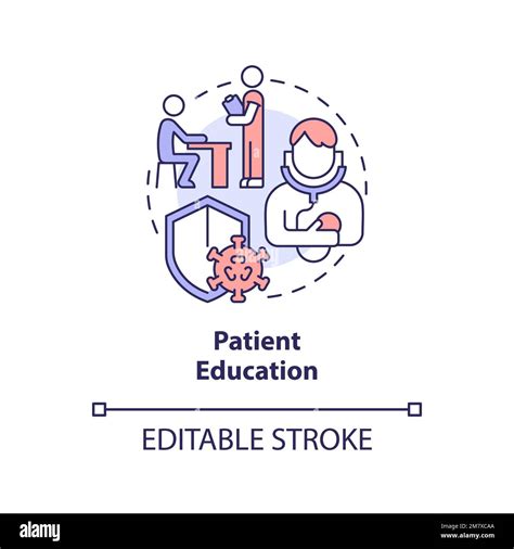 Patient Education Concept Icon Stock Vector Image And Art Alamy