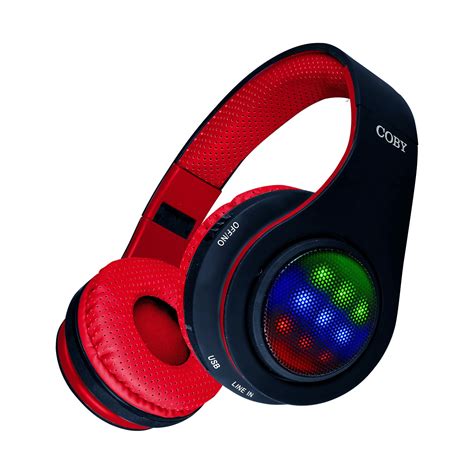 Light Up Swivel Bluetooth Headphones Coby