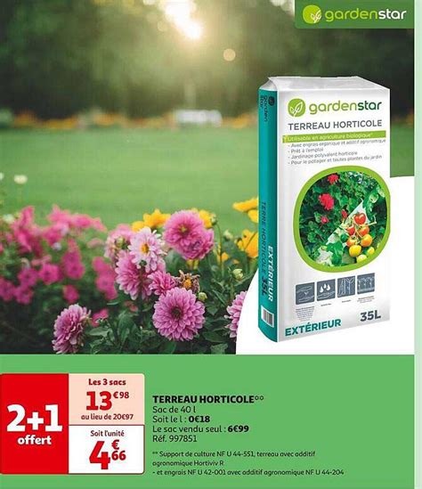 Promo Terreau Horticole GardenStar Chez Auchan ICatalogue Fr