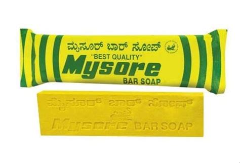 Yellow Mysore Sandal Detergent Bar Shape Rectangle Packaging Size