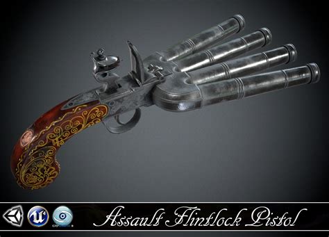 3d Model Pistol Flintlock Barrel