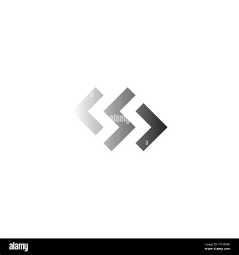 Letter C S And J Square Geometric Symbol Simple Logo Vector Stock