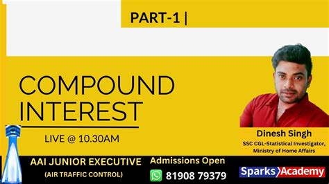 Compound Interest 1 Ssc Cgl Chsl Mts Gd Steno Bank Po Clerk So Aai Atc Rrb