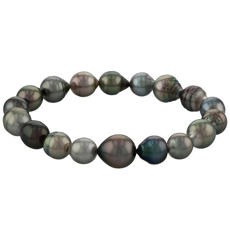 Tara Pearls Black Tahitian South Sea Cultured Pearl Stretch Bracelet