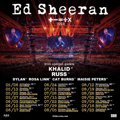 Ed Sheeran ÷x Tour In Houston At Nrg Park