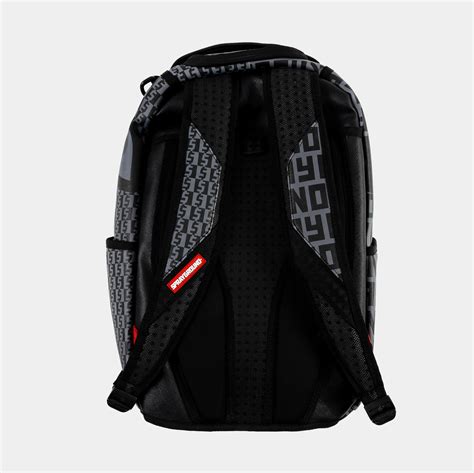 Sprayground Split Money Check Mens Backpack Grey Black B5472 Shoe Palace